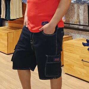 #402 Bermuda Mom Cargo: NEGRITO