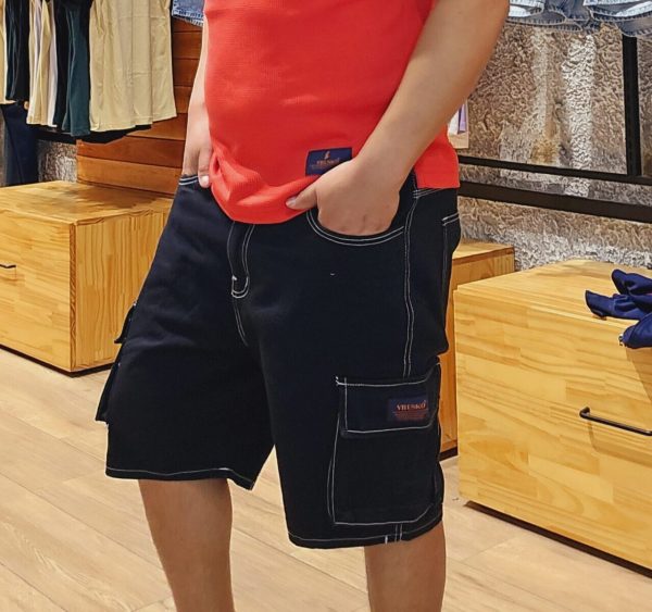 #402 Bermuda Mom Cargo: NEGRITO