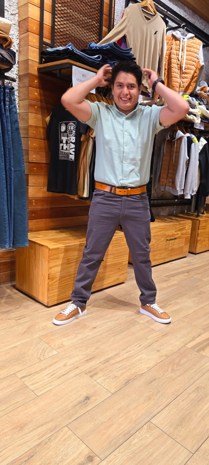 #3010 Jeans Semi Chupin Elastizado Gris - Image 4