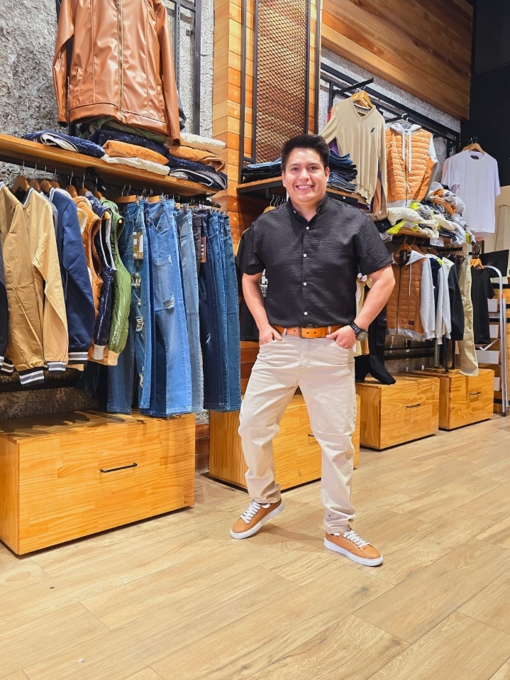 #3008 Jeans Semi Chupin Elastizado Beige - Image 4